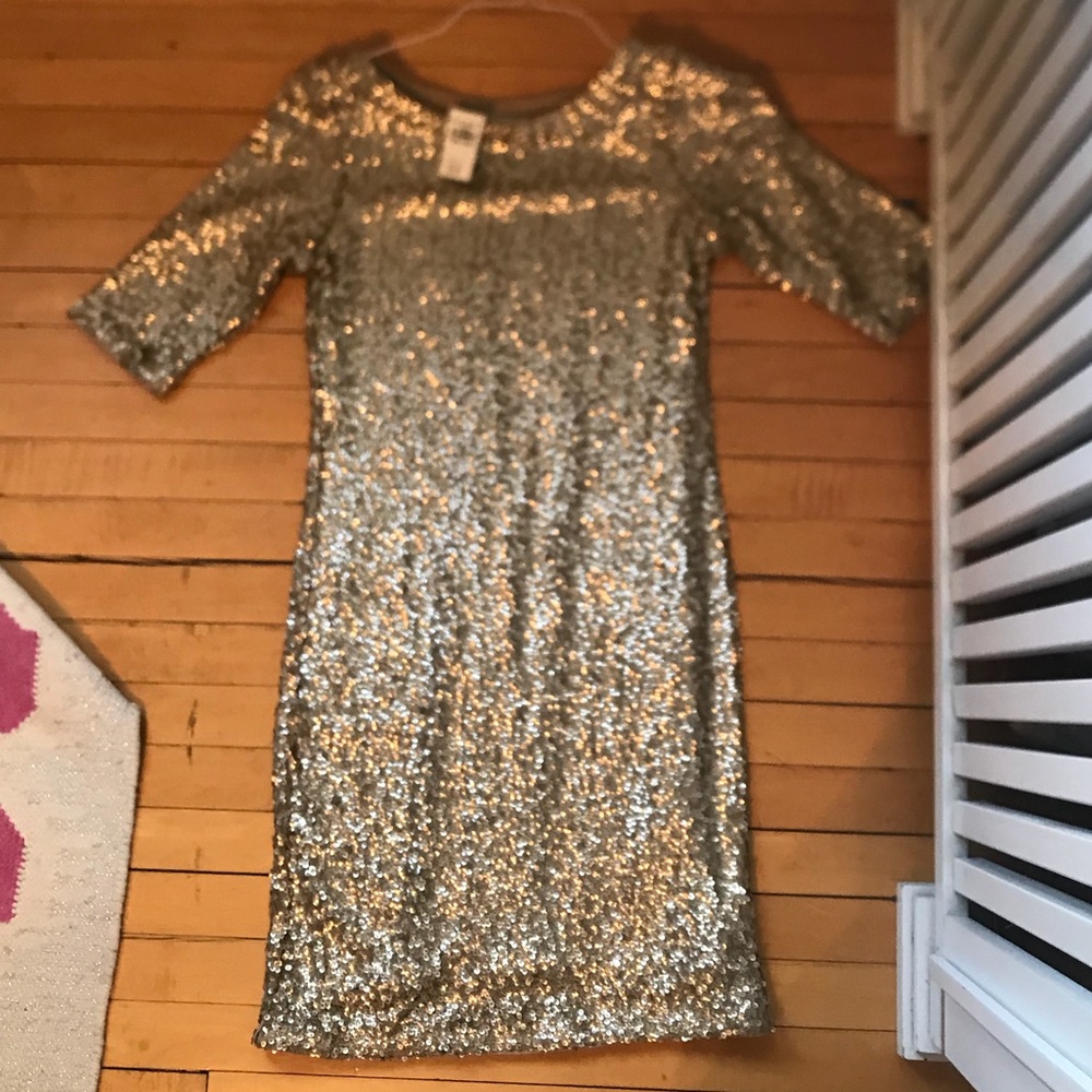 Abercrombie & Fitch Gold Glitter Dress